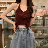 GETADME 2025 Spring New Vintage Denim Skirt Matching Set Women's Elegant Loose Hollow Knitted Shirt+Sexy Split Dress Two Piece Suit