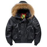 GETADME ABOORUN Men's MA1 Bomber Jackets Army Cotton Padded Coats