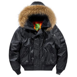 GETADME ABOORUN Men's MA1 Bomber Jackets Army Cotton Padded Coats