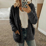 GETADME Autumn Soft Long Coat Women Jumper Pull Femme Loose Knitted Ladies Outerwear Outerwear Buttons Cardigan Coat Sweater Clothing