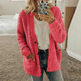 GETADME Autumn Soft Long Coat Women Jumper Pull Femme Loose Knitted Ladies Outerwear Outerwear Buttons Cardigan Coat Sweater Clothing