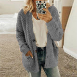 GETADME Autumn Soft Long Coat Women Jumper Pull Femme Loose Knitted Ladies Outerwear Outerwear Buttons Cardigan Coat Sweater Clothing