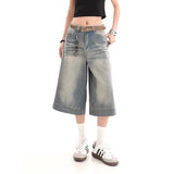 Getadme Y2k Vintage Baggy Jorts Jeans Wide Leg Harajuku Shorts Denim Pants Korean Streetwear Fashion Loose Trousers Summer