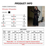 Sexy Black Lace Women's Dress Elegant O-Neck Long Sleeve Transparent Dresses Fashion Straight Ankle-Length Dresses Female