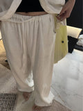 Wide-Leg Pants Women's Summer 2024 New Fashion Premium Loose Casual Trousers