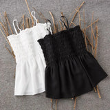 Plus size Extra large women's summer strapless chiffon wrapped chest 300kg fat mm detachable suspender vest 219