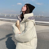 Oversize Bread Jacket Short Down Cotton Jacket Cotton Coats Women 2023 New Trend Autumn and Winter Outwears Thick Cotton Parkas