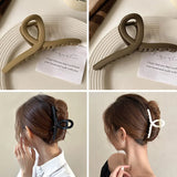 Getadme-Women Hair Clip Cross Matte Hairpin Fashion French Elegant Hairgrips Large Hair Claw Clips Girls Korean Hair Accessories