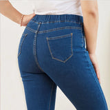 Getadme- Women's Skinny Jeans Elastic High Waist Cotton Polyester High Stretch Slim Pencil Pants Mom Denim Trousers