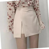 Summer 2023 High Waist A-line Skirt Shorts Skirt Split Skirt Women Ropa Mujer Mini Skirts Clothes for Women