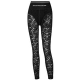 Leggings For Women Sexy Lace Solid Long Women Pants New Autumn Lace Fight Receiving Waist Tight-fitting Hip Pants