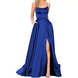 Getadme Cheap Royal Blue Velvet Evening Dresses One Shoulder Formal Party Gown Long Maxi Dress Plus Size Special Occasion Gowns