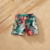 New Summer Ruffle-Sleeve Floral Print Matching Swimsuits Family Look Children's Clothing Swimwear Women's Swimsuit