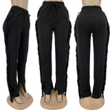 Tassel Sweatpants for Girls Fashion Streetwear Women Fringe Joggers Cozy Casual Elastic High Waist Pants