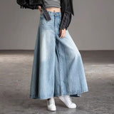 Getadme-Baggy Jeans Women High Waist  Blue  Summer Wide Leg Jeans for Women's Korean Fashion Oversize Pants Woman