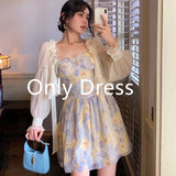 Women Summer Oil Panting Print Floral Midi Dress Vintage Female Strapless Party Camisole Dress Lady Boho Vestido robe платье