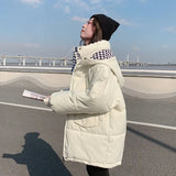 Oversize Bread Jacket Short Down Cotton Jacket Cotton Coats Women 2023 New Trend Autumn and Winter Outwears Thick Cotton Parkas