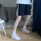 New Summer Soft Loose Casual Sport Shorts Man Woman Fifth Shorts Fashion Comfort biker shorts women sweatshorts black white