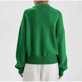 Getadme European and American new POLO collar autumn and winter women's knitted sweater