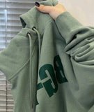 Getadme American Style Hoodies Women Simple Loose Streetwear Vintage Letter Designed Harajuku Y2k Ulzzang Leisure Thicken Hooded Popular