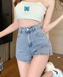 White Jeans Shorts Women Summer 2023 High Waisted Mini Hot Short Jeans For Ladies Tight Women's Denim Shorts For Women Black