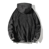 Men's Clothing Vintage Black Acid Wash Hoodies Men Women Oversized Hip Hop Sweatshirts Casual Pullover Y2K Clothes