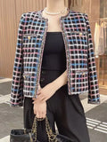 Getadme-Autumn Winter Clothes High Quality Casual Tweed Jacket Women Coats casacos Vintage Outwear Tops Chaquetas Mujer Veste Femme