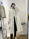 Getadme-Women's Winter Coat Long Loose Warm Stand-up Collar Mink Velvet Faux Fur Jacket Women Veste Femme Clothes Fashion Coats