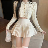 Summer High Waist Skirts Womens Sexy Mini Skirts Vintage Pleated Skirt Korean Tennis Skirts Short White Black