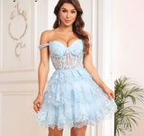 Sweetheart Charming Homecoming Dresses Gorgeous Formal Occasion Dress Open Back Appliques Stunning suknie homecoming