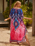 Women Summer 2023 Bohemian Beach Dresses Plus Size Robe Indian Folk Bikini Cover Up Bathing Suits