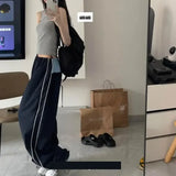 Getadme-Harajuku Parachute Cargo Pants Women Kpop Oversized Korean Y2k Streetwear Patchwork Trousers Jogging Sweatpants Hippie