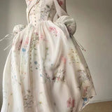 Getadme-elegant dress, tulle floral dress, beach fairy tale party, Korean summer 23 years carnival avant-garde attire